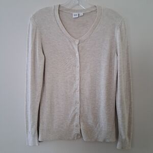 GAP Women's Oatmeal Cardigan Sweater